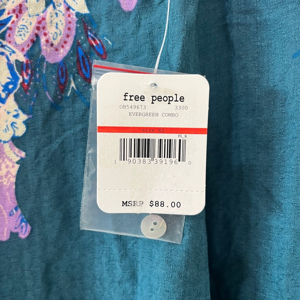 NWT Free People Marsha Floral Mini Dress - Size XS - Picture 7 of 9
